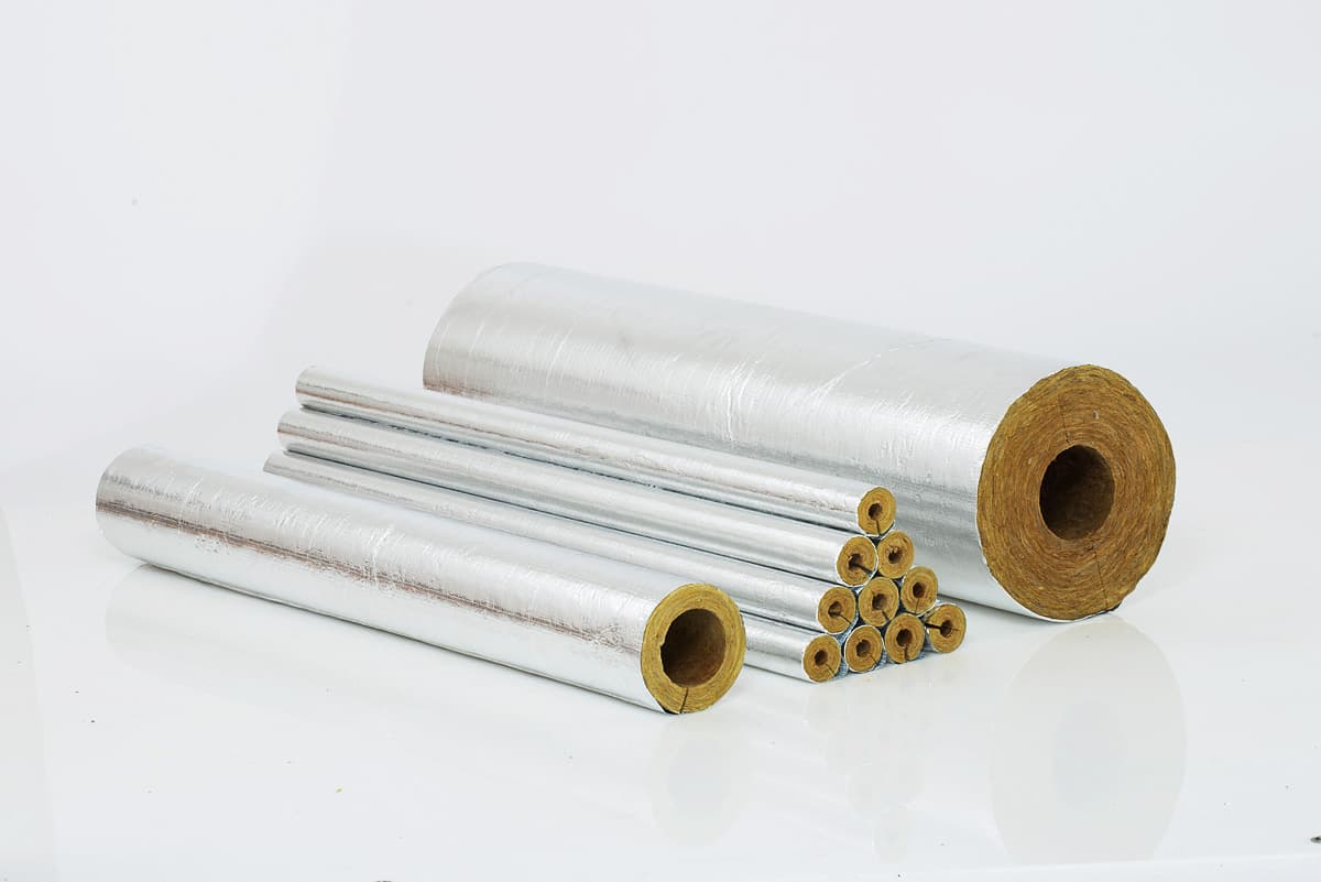 1″ Inch Preformed Mineral Wool (Rockwool) Pipes Lagging Materials